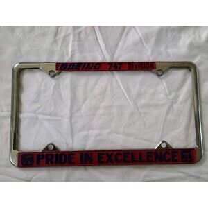 Vintage BOEING 747 FABRICATION Pride In Excellence license plate frame  RARE